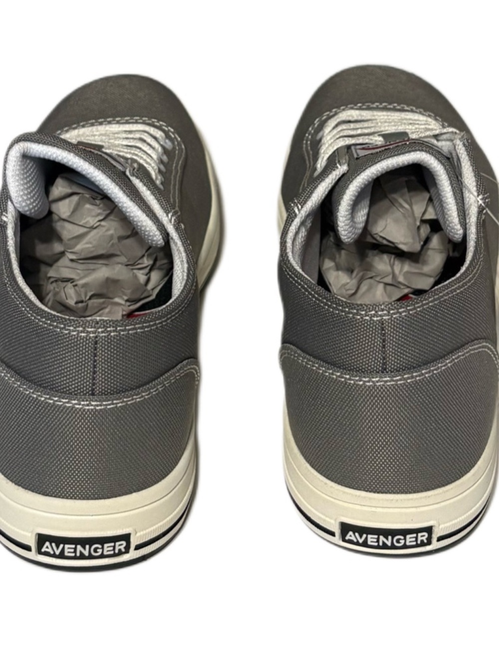 Avenger Gray Canvas Low-Top Safety Sneakers - Picture 6 of 9
